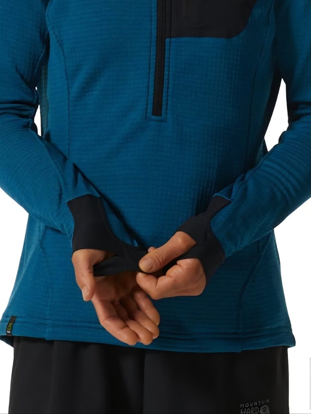 Mountain Hardwear Polartec Power Grid Half Zip Jacket Women's S Blue Gorpcore - Picture 3 of 11